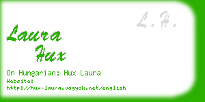 laura hux business card